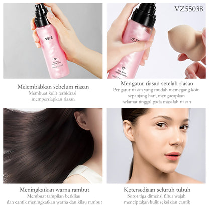 Semprotan Makeup Pink yang Memberikan Efek Glowing