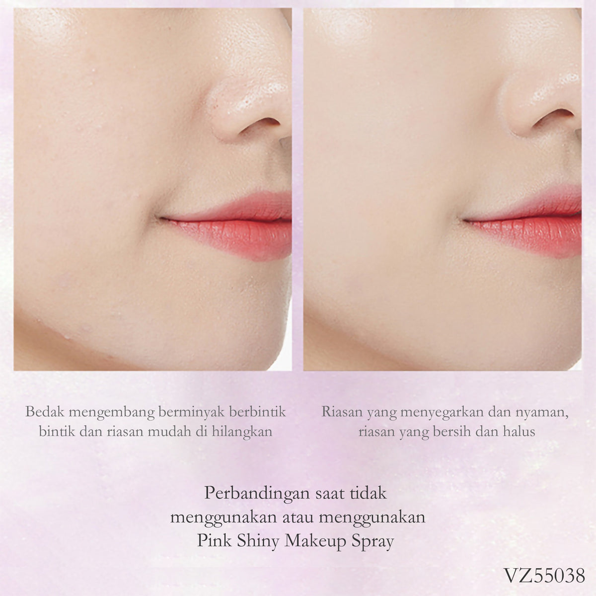 Semprotan Makeup Pink yang Memberikan Efek Glowing