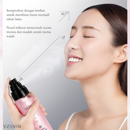 Semprotan Makeup Pink yang Memberikan Efek Glowing